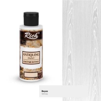 Rich Antiquing Eskitme Boyası 120 cc Beyaz / White 1616