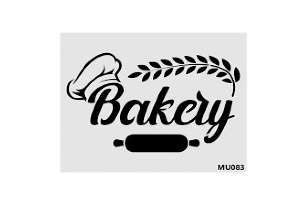 Stencil Bakery Yazısı Mu083 35*25