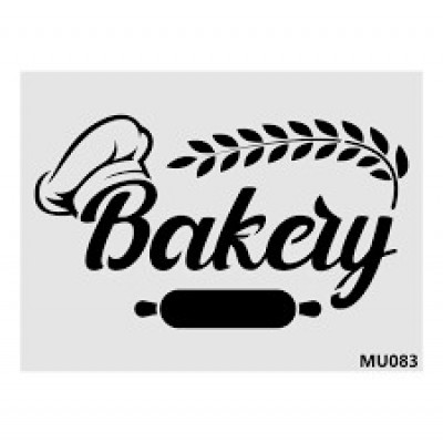 Stencil Bakery Yazısı Mu083 35*25