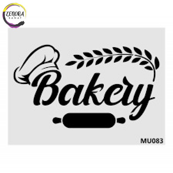Stencil Bakery Yazısı Mu083 35*25