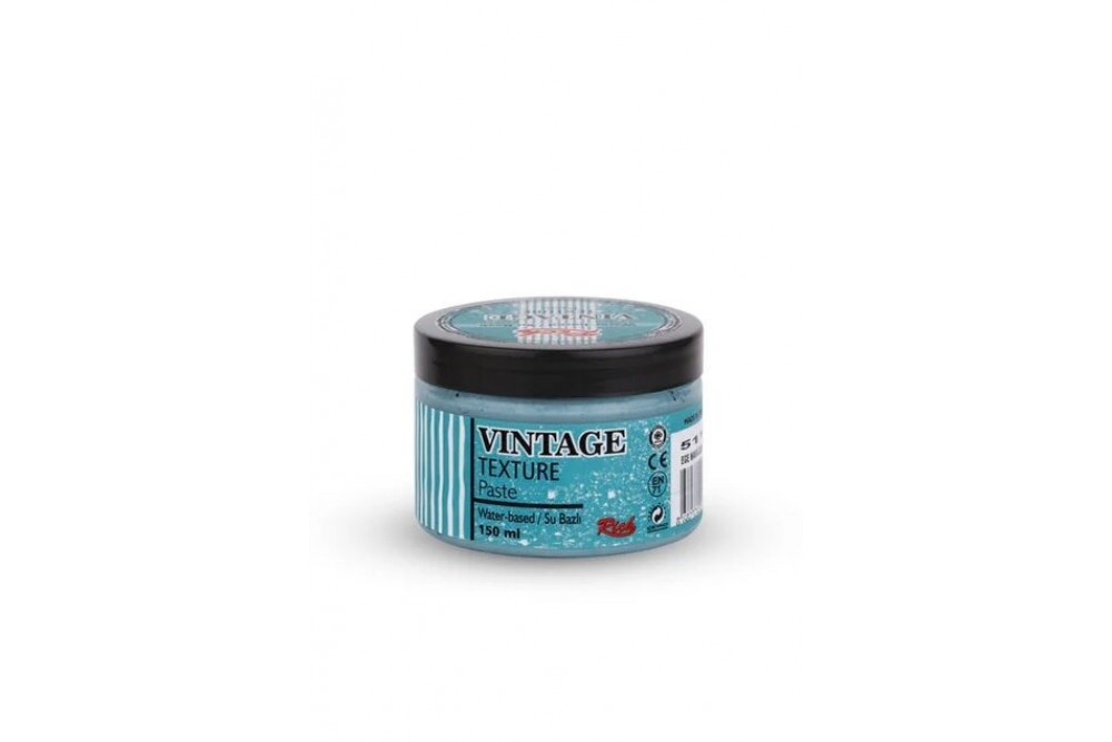 Rich Vintage Texture Paste 150 cc Ege Mavi 5110 Rich Vintage Texture Paste 150 cc Ege Mavi 5110