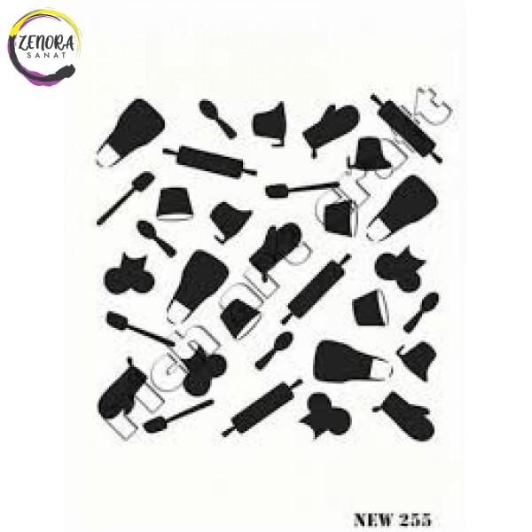 Stencil Mutfak Desen New255 25*40 Stencil Mutfak Desen New255 25*40