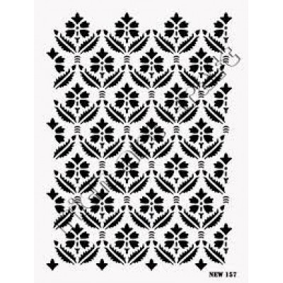 Stencil Karma Desenler New157 25*35