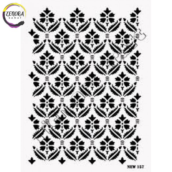 Stencil Karma Desenler New157 25*35