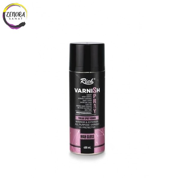 Rich Varnish Spray 400 cc Parlak Sprey Vernik 001
