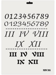 Stencil Sayı Desen New205 25*35