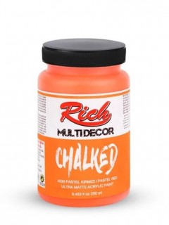 Rich Multidekor Chalked 250 cc Pastel Kırmızı / Pastel Red 4530