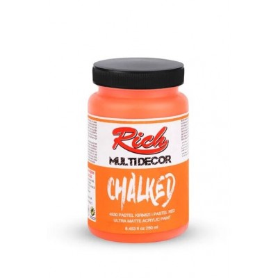 Rich Multidekor Chalked 250 cc Pastel Kırmızı / Pastel Red 4530