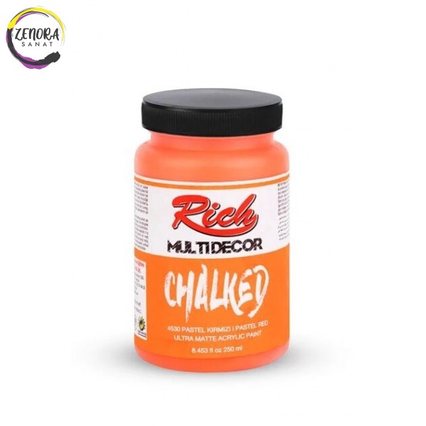 Rich Multidekor Chalked 250 cc Pastel Kırmızı / Pastel Red 4530 Rich Multidekor Chalked 250 cc Pastel Kırmızı / Pastel Red 4530
