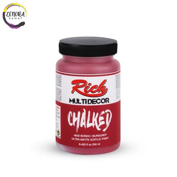 Rich Multidekor Chalked 250 cc Bordo /Burgundy 4532 Rich Multidekor Chalked 250 cc Bordo /Burgundy 4532