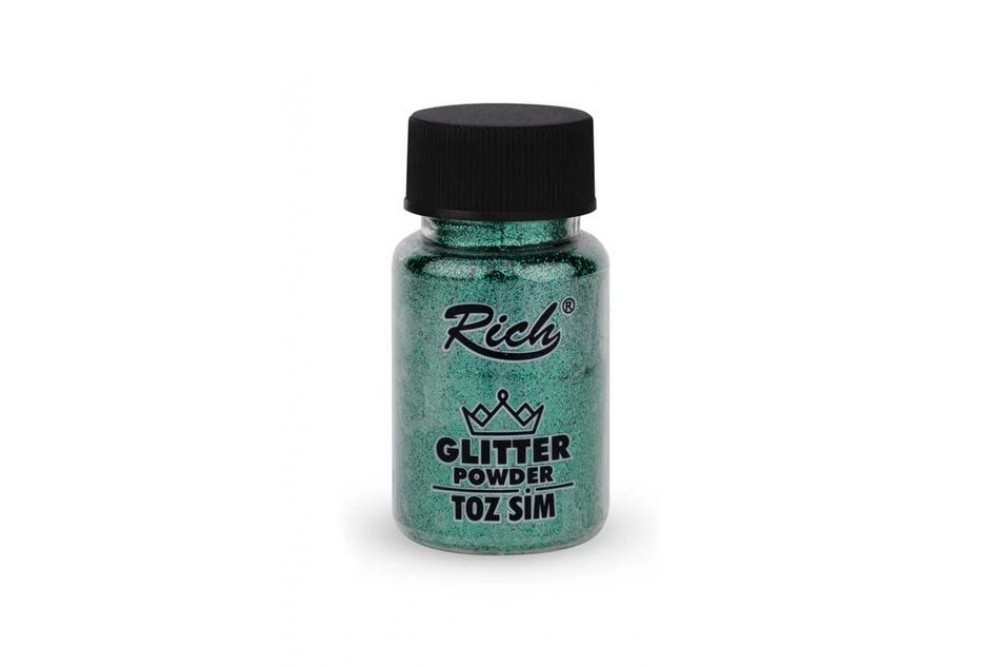 Rich Glitter Powder 50 cc Toz Sim Yaprak Yeşili 4600 Rich Glitter Powder 50 cc Toz Sim Yaprak Yeşili 4600