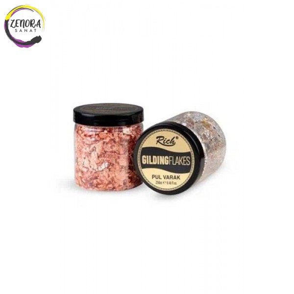 Rich Gilding Flakes 250 cc Pul Varak Altın 0170 Rich Gilding Flakes 250 cc Pul Varak Altın 0170