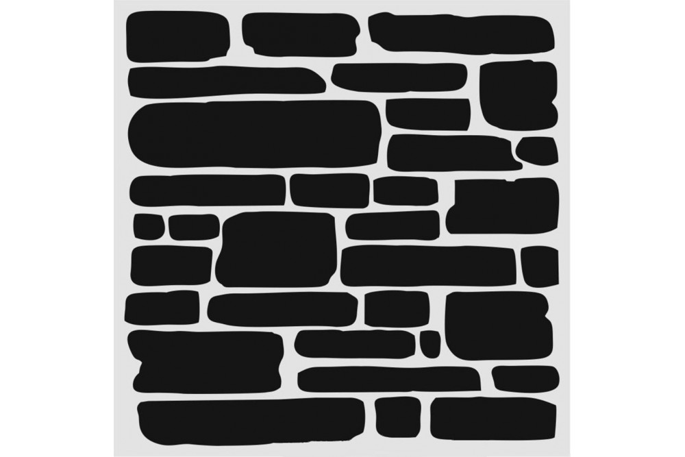 Stencil Büyük Tuğla Deseni Hd 147 40*40