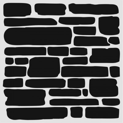 Stencil Büyük Tuğla Deseni Hd 147 40*40