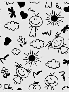 Stencil Çocuk Desen Hd177 40*40 