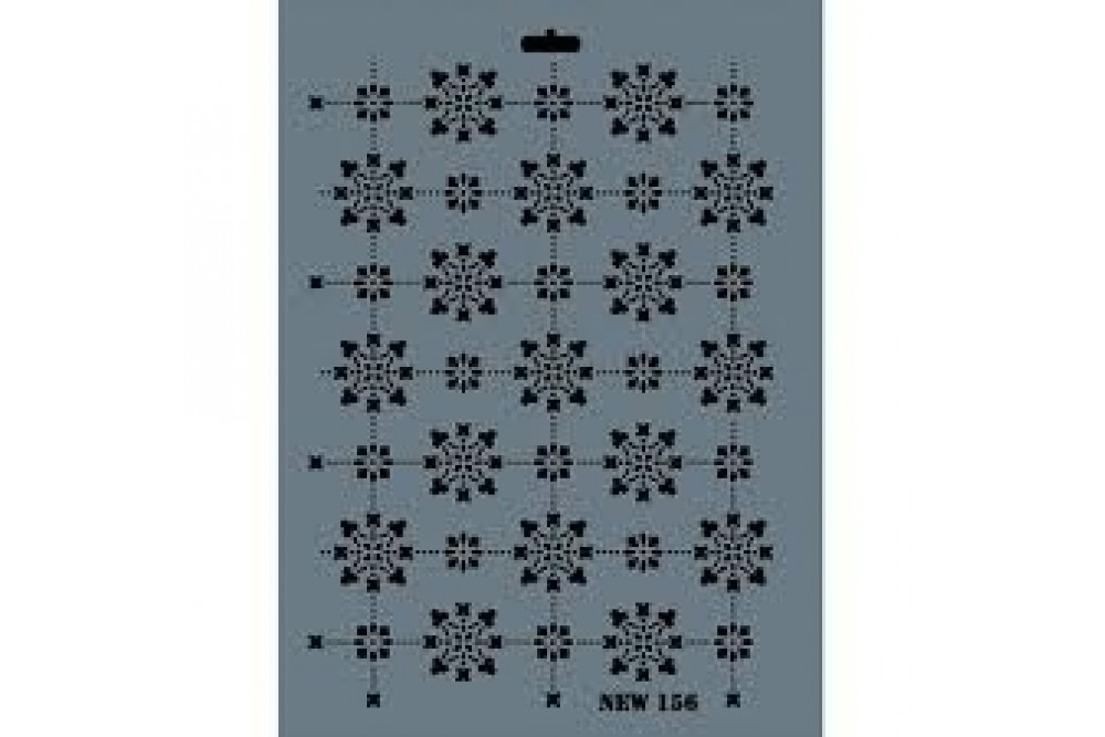 Stencil Mini Çiçek Desen New156 25*35