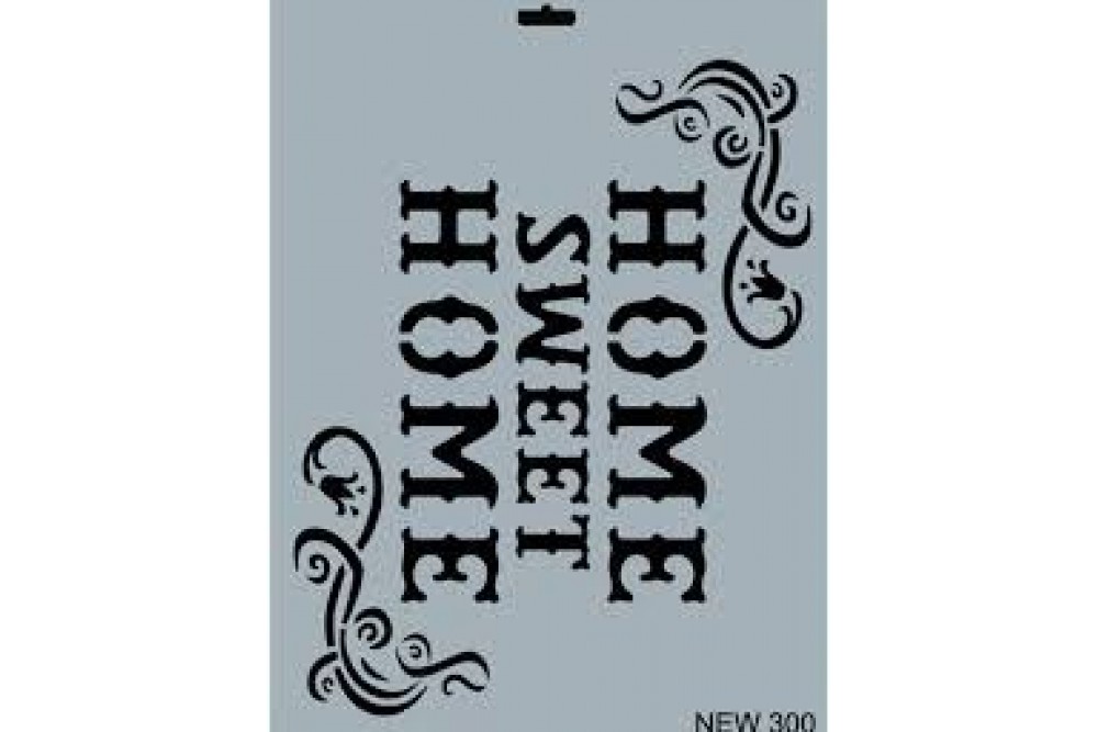 Stencil Home Yazısı New300 25*35