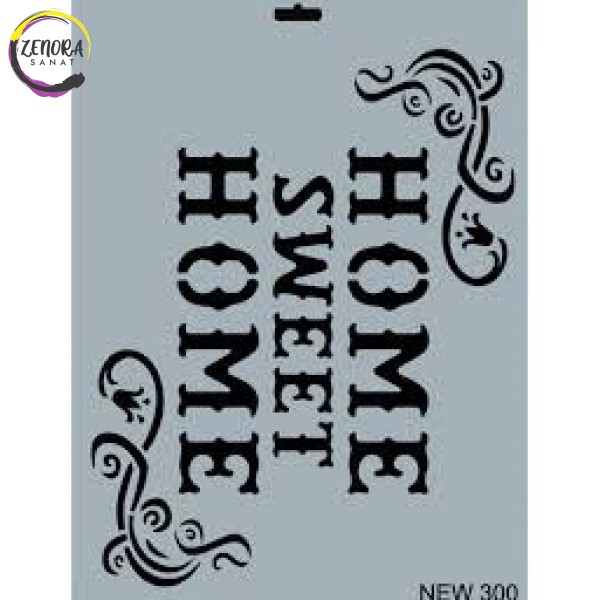 Stencil Home Yazısı New300 25*35 Stencil Home Yazısı New300 25*35