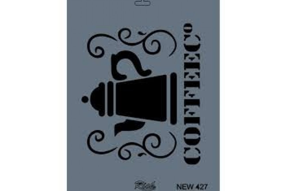 Stencil Coffee Desen New427 35*25