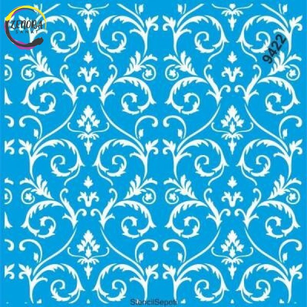 Stencil Duvar Desenli 9422 40*40