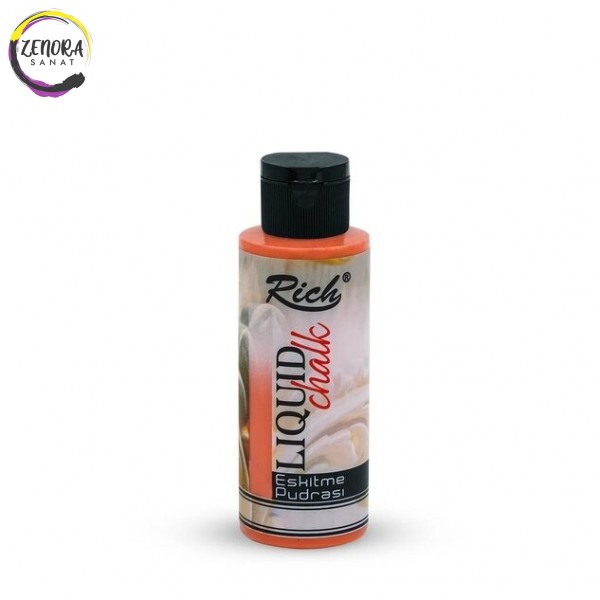 Rich Liquid Chalk Eskitme Pudrası 120 cc Mercan 670 Rich Liquid Chalk Eskitme Pudrası 120 cc Mercan 670