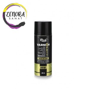 Rich Varnish Spray 400 cc Yarı Mat Sprey Vernik 002 Rich Varnish Spray 400 cc Yarı Mat Sprey Vernik 002