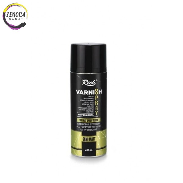 Rich Varnish Spray 400 cc Yarı Mat Sprey Vernik 002