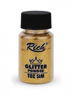 Rich Glitter Powder 50 cc Toz Sim Altın / Gold 01932