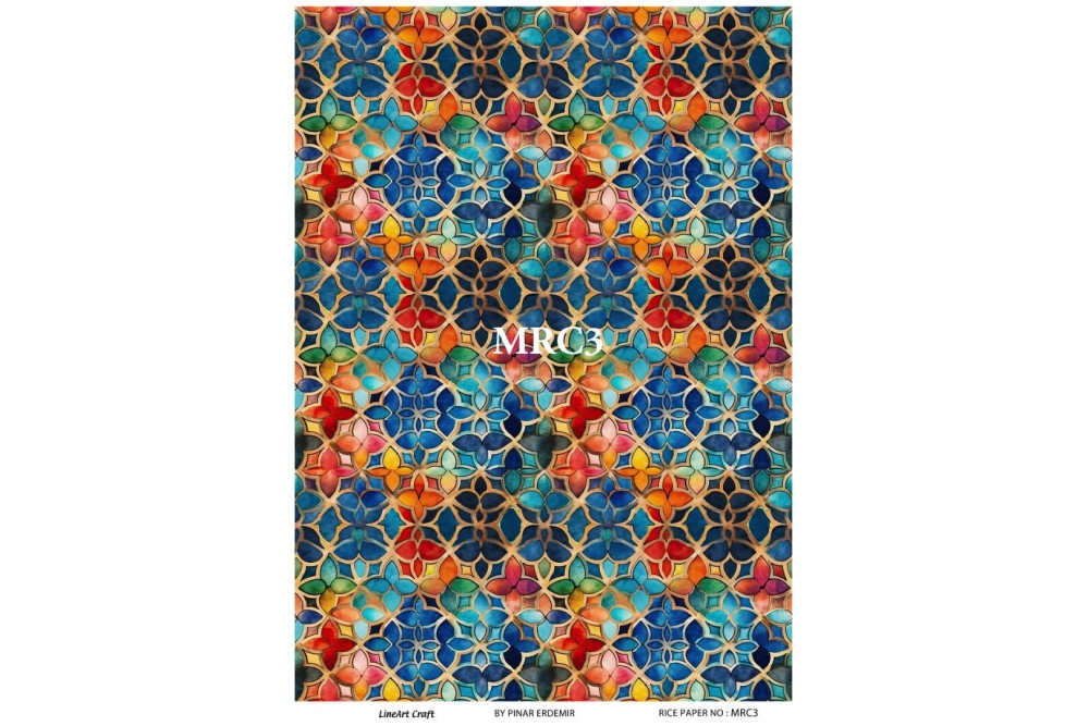 Lineart Pirinç Dekopaj 29*42 Vitray Desen MRC3