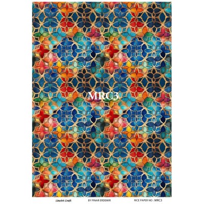 Lineart Pirinç Dekopaj 29*42 Vitray Desen MRC3