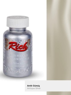 Rich Multi Surface Titanyum Metalik 90 cc Antik Gümüş / Antique Silver 2504
