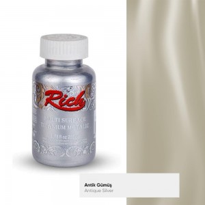 Rich Multi Surface Titanyum Metalik 90 cc Antik Gümüş / Antique Silver 2504 Rich Multi Surface Titanyum Metalik 90 cc Antik Gümüş / Antique Silver 2504
