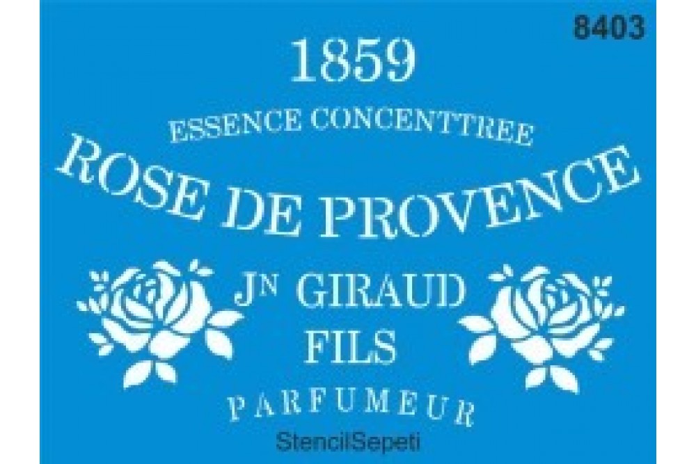Stencil Provence' in Gülü 8403 40*30 Stencil Provence' in Gülü 8403 40*30
