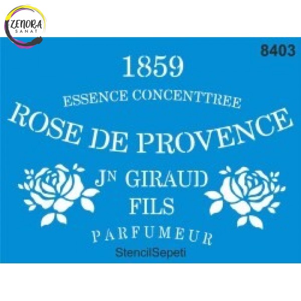 Stencil Provence' in Gülü 8403 40*30