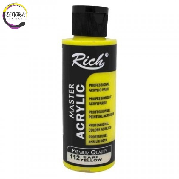 Rich Master Akrilik 120 cc Sarı / Yellow 112 Rich Master Akrilik 120 cc Sarı / Yellow 112