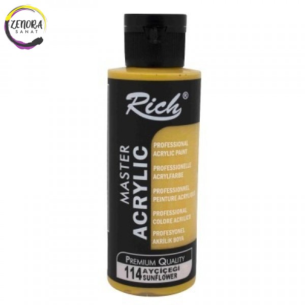 Rich Master Akrilik 120 cc Ayçiçeği / Sunflower 114