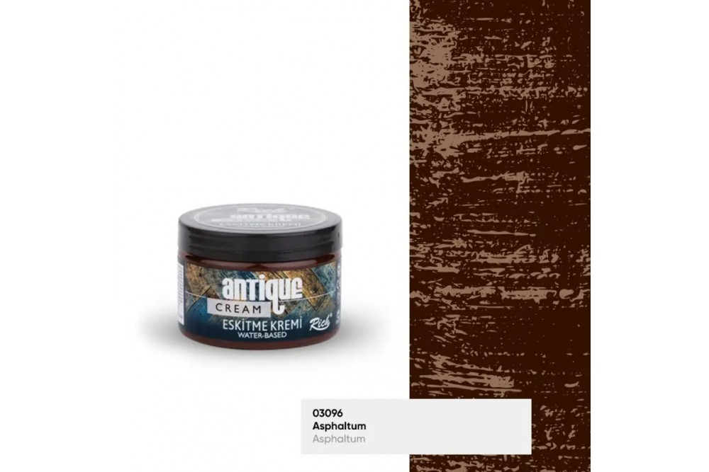 Rich Antique Cream Eskitme Kremi 150 cc Asphaltum / Asphaltum 4009