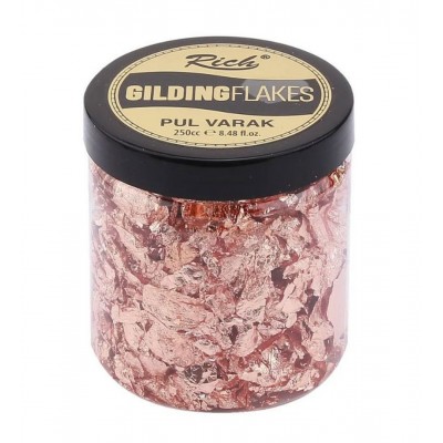 Rich Gilding Flakes 250 cc Pul Varak Rose Gold 0173