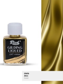 Rich Gilding Liqued 75cc Likit Varak Altın / Gold 09676 Rich Gilding Liqued 75cc Likit Varak Altın / Gold 09676