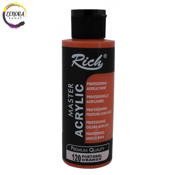 Rich Master Akrilik 120 cc Portakal / Orange 120 Rich Master Akrilik 120 cc Portakal / Orange 120
