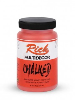 Rich Multidekor Chalked 250 cc Retro Kırmızı / Retro Red 4528
