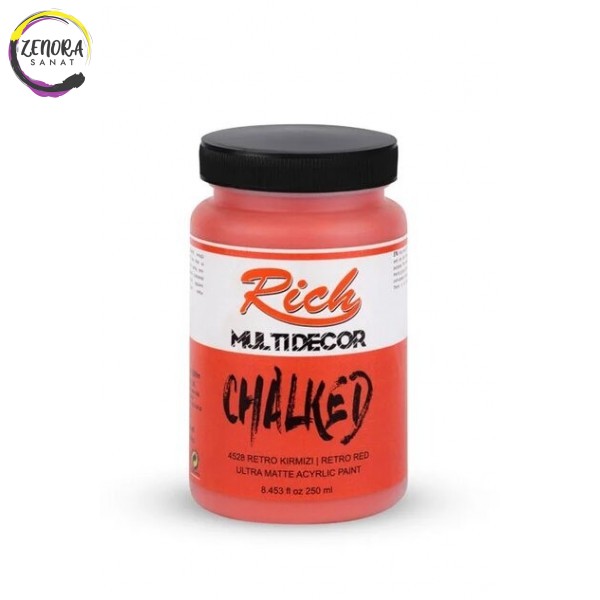 Rich Multidekor Chalked 250 cc Retro Kırmızı / Retro Red 4528 Rich Multidekor Chalked 250 cc Retro Kırmızı / Retro Red 4528