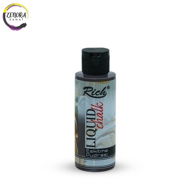 Rich Liquid Chalk Eskitme Pudrası 120 cc Kahverengi 654 Rich Liquid Chalk Eskitme Pudrası 120 cc Kahverengi 654