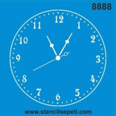 Stencil Saat 8888 40*40