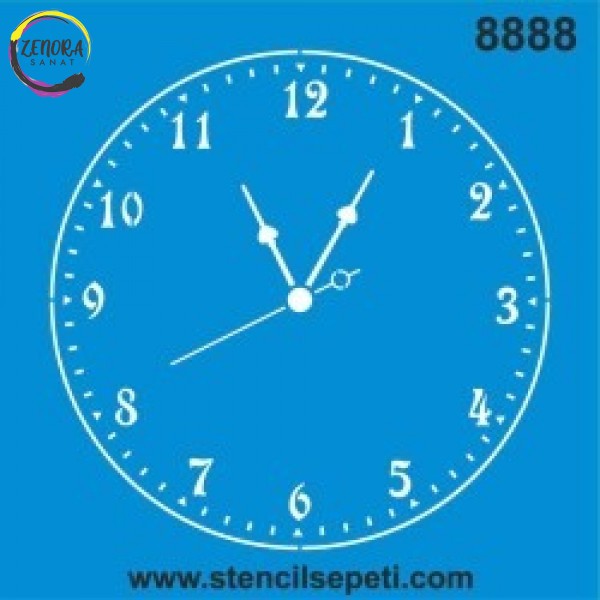 Stencil Saat 8888 40*40 Stencil Saat 8888 40*40