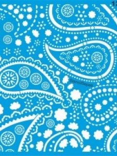 Stencil Şal Deseni 1214 40*40