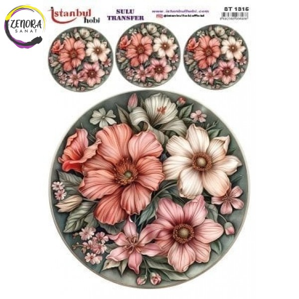 Sulu Transfer Çiçek 25*35 ST 1315 Sulu Transfer Çiçek 25*35 ST 1315