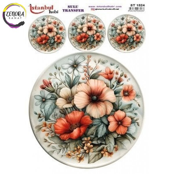 Sulu Transfer Çiçek 25*35 ST 1324 Sulu Transfer Çiçek 25*35 ST 1324