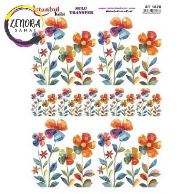 Sulu Transfer Çiçek 25*35 ST 1378 Sulu Transfer Çiçek 25*35 ST 1378