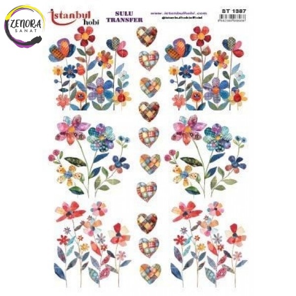 Sulu Transfer Çiçek 25*35 ST 1387 Sulu Transfer Çiçek 25*35 ST 1387